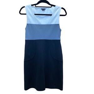 - Theory Color Block Sheath Dress